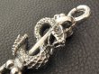 Photo18: Snake Born Clip Keeper With Half Snake,Half Snake Swivel,Full size Skull & 19 half Skull Links Wallet Chain (18)