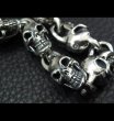 Photo8: Skull On Snake Born Keeper With 2-Snake 18-Skull Links Wallet Chain (8)