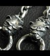 Photo16: Skull On Crown Sculpted Oval With 2 Old Bulldogs & 5 Skulls Small Oval Links Wallet Chain (16)