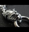 Photo10: Skull Crown Clip With Old Bulldog & 10 Half Skull Links Wallet Chain (10)