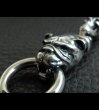 Photo8: Skull Crown Clip With Old Bulldog & 10 Half Skull Links Wallet Chain (8)