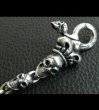 Photo6: Skull Crown Clip With Old Bulldog & 10 Half Skull Links Wallet Chain (6)