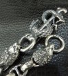 Photo7: Snake Keeper With 2Lions & Maltese Cross H.W.O Chiseled Anchor Links Wallet Chain (7)