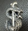 Photo19: Snake Keeper With 2Lions & Maltese Cross H.W.O Chiseled Anchor Links Wallet Chain (19)