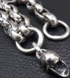 Photo8: Skull On Crown Cross Oval Keeper With All H.W.O Links & Single Skull Drop Wallet Chain (8)