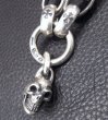 Photo5: Skull On Crown Cross Oval Keeper With All H.W.O Links & Single Skull Drop Wallet Chain (5)