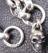 Photo16: Skull On Crown Cross Oval Keeper With All H.W.O Links & Single Skull Drop Wallet Chain (16)