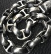 Photo12: Sculpted Oval Keeper With 2Bulldogs & Smooth H.W.O , Smooth Anchor Wallet Chain (12)